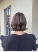 柔らかハイライト×外ハネボブ◎