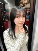 暗髪グレージュ
