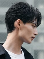 フィフス(fifth)&nbsp;原宿メンズニュアンスフェザーパーマルーズパーマセンターパート