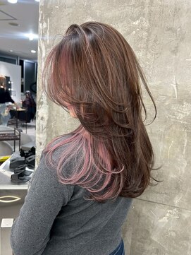 キング 心斎橋店(K!ng) 韓国オルチャンレイヤーカット透明感カラー顔まわり前髪カット