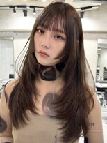 ヨロ 渋谷(YOLO) 韓国ヘアーハッシュカットレイヤーカットハイライトカラー