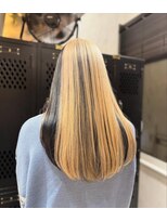 ヴァイス 渋谷店(VAICE)&nbsp;ブロンドカラー/デザインカラー/ブラックメッシュ