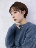 耳掛けショートボブ