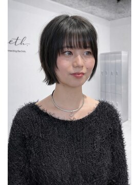 ムクコア(Muk CORE) くびれボブ　ハッシュカット　レイヤーボブ　ボブ　脱ショート