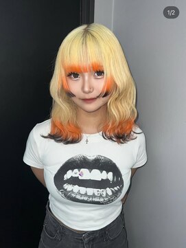 ギミックパシャ(GIMMICK pasha) ブロンド×狐カラー