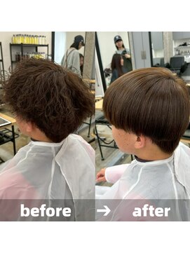 エノア 青山(ENORE) メンズ縮毛矯正/曲がる縮毛矯正/メンズ髪質改善/メンズカット