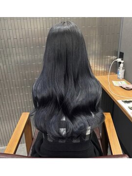 ボアップ 京橋店(boappu) #ブルーブラック#透明感カラー#髪質改善トリートメント