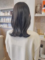 キャアリー(Caary)&nbsp;福山美容室caary切りっぱなしくびれミディアム髪質改善10代20代