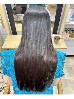アネラケアデザイン(Anella Care Design)の写真/【ブリーチ、ハイダメージでもストレートに出来る】髪質改善に特化して施術しているので、満足度も◎