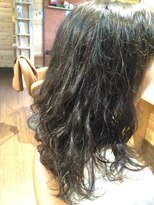 カシュカシュヘア(Cache-Cache hair)&nbsp;パーマ☆そーっと乾かしたのでこれが１番強いカールです。