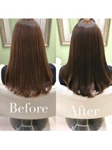 【人気NO.２】⇒カラー＋オージュアトリートメント＋超浸透ケア　【銀座/ShellBear銀座四丁目/有楽町駅】