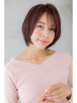 カバーヘアアンドスパ ブリス 浦和(COVER HAIR&SPA bliss) 透明感アッシュピンク小顔矯正立体カット大人ボブショートY浦和