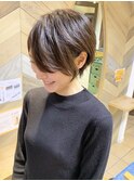大人美人ショート 大人可愛い 小顔前下がり アッシュ 川崎