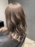 美髪◎カット+透明感カラー+髪質改善トリートメント（色持ちTR付）¥16000