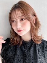 小顔カット前髪ミルクチョコレート美髪ヘルシースタイル艶感