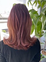 ティティ(TiTi)&nbsp;ブリーチあり！pink orange Color [TiTi_福田りの]