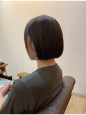 髪質改善　ビフォーアフター　その508（ミニボブ）