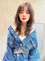 メーヴェ(Mowen) mowen×鎖骨ミディアム×ブラウン×地毛風×艶髪