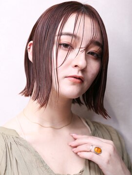 クラッチ 難波(CLUTCH) 大人可愛い小顔カット美髪ツヤ髪ナチュラルボブA9