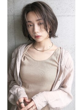 ヨヨ 人形町(YOYO) 前髪長め　くびれボブ/20代/30代/40代