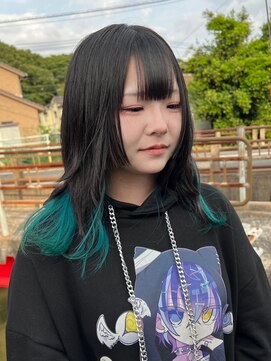 ヘアショップ ホップエム(HAIR SHOP HOP M) 姫ウルフ/ウルフカット/インナーカラー