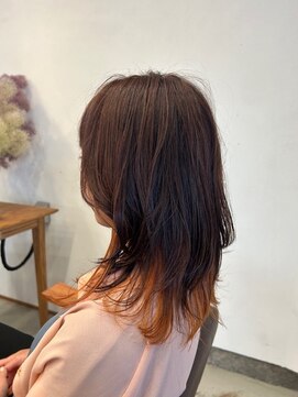 ツキ(TSUKI) チョコレートカラー×オレンジ