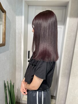ゼスト クレス(ZEST Cres) 【立川cres小山】ブリーチなしボルドー