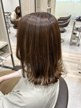 ジュール アヴェダ(Jour AVEDA) 【浦崎】オレンジベージュハイライトカラー