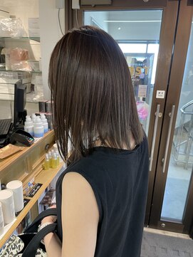 コワファーストナガサキシャンプーボーイ(COIFF1RST NAGASAKI SHAMPOO BOY) 大人可愛い20代30代40代黒髪前下がりショートボブ丸みショート◎