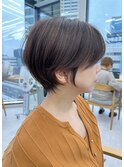 黒髪カタログ/ボブルフ/小顔に見せるヘア/ワンレン/ショートボブ