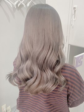 フウ(fuh) grey color/グレージュ/グレーカラー/ベージュ/ブリーチ