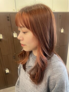ウィル 梅田店(WiLL) インナーカラー！オレンジベージュ