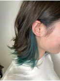 【BOTANIUM by Rr SALON】インナーカラー× エメラルドシアン☆