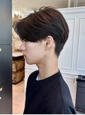 センターパート 毛流れセンターパート メンズヘア メンズカット