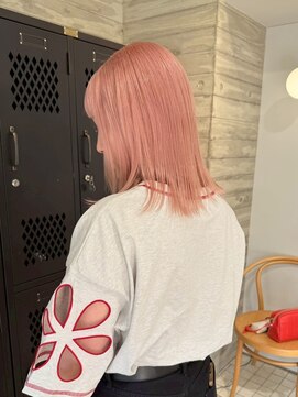 ヲタク(wotaku.) コーラルピンクベージュペールピンクハイトーンカラーブリーチ