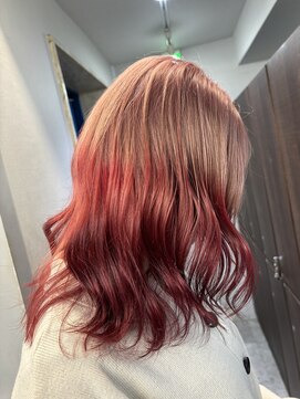 テン バイ アンブルリュクス 池袋(teN +by ambleluxe) ルーツカラー/チェリーレッド/ケアブリーチ