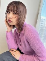 トリッカバルコニー ハヤマ(tricca Balcony Hayama)&nbsp;タイトボブ/前髪あり/艶カラー/大人モード