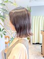 アース コアフュールボーテ 川中島店(EARTH coiffure beaute)&nbsp;髪質改善カラーでツヤツヤな仕上がり