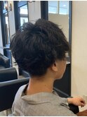 刈り上げマッシュパーマ