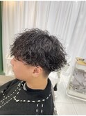 波巻きパーマ