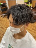 センターパート波巻きスパイラルツイスパ