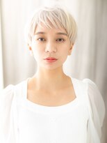 カバーヘア イヴ 戸頭店(COVER HAIR EVE)&nbsp;ホワイトカラー/小顔ショート/ダブルカラー/刈り上げショートe