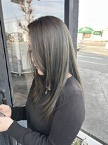 アンサー(answer)&nbsp;【ブリーチあり】オリーブグレージュ×髪質改善ストレート