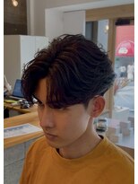 エッジ(EDGE)&nbsp;大分メンズ刈り上げショート毛流れフェザーパーマスタイル