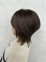 アース 新越谷店(HAIR&MAKE EARTH)&nbsp;ウルフカット×艶ブラウンカラー