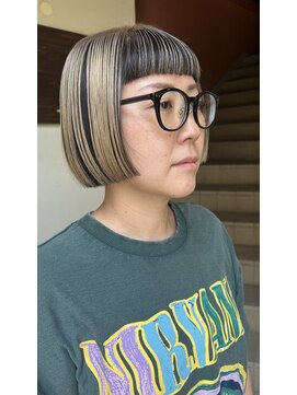 コレットヘアー ザモリオカ(Colette HAIR the MORIOKA) ボブ×ブリーチ×ブラック