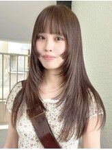 ローレンジウ(LOREN JU) 着物ヘア/ダークアッシュ/ミディアムレイヤーカット/名古屋名駅
