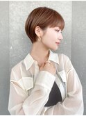 ハンサムショート/丸みショートボブ/20代30代40代50代/顔周り