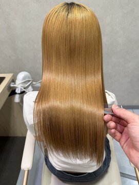 アッシュ 桜木町店(Ash) 透明感ブロンドベージュ×髪質改善ストレート/関内、桜木町
