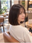 乾かすだけでまとまる艶髪ナチュラルボブ